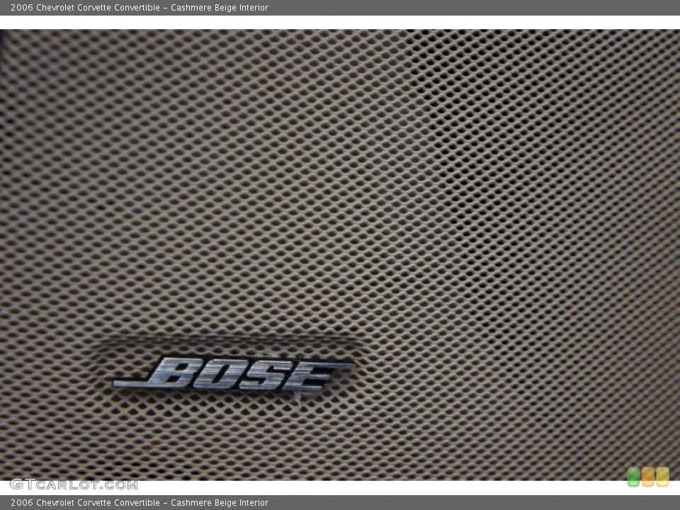 Cashmere Beige Interior Audio System for the 2006 Chevrolet Corvette Convertible #53406890