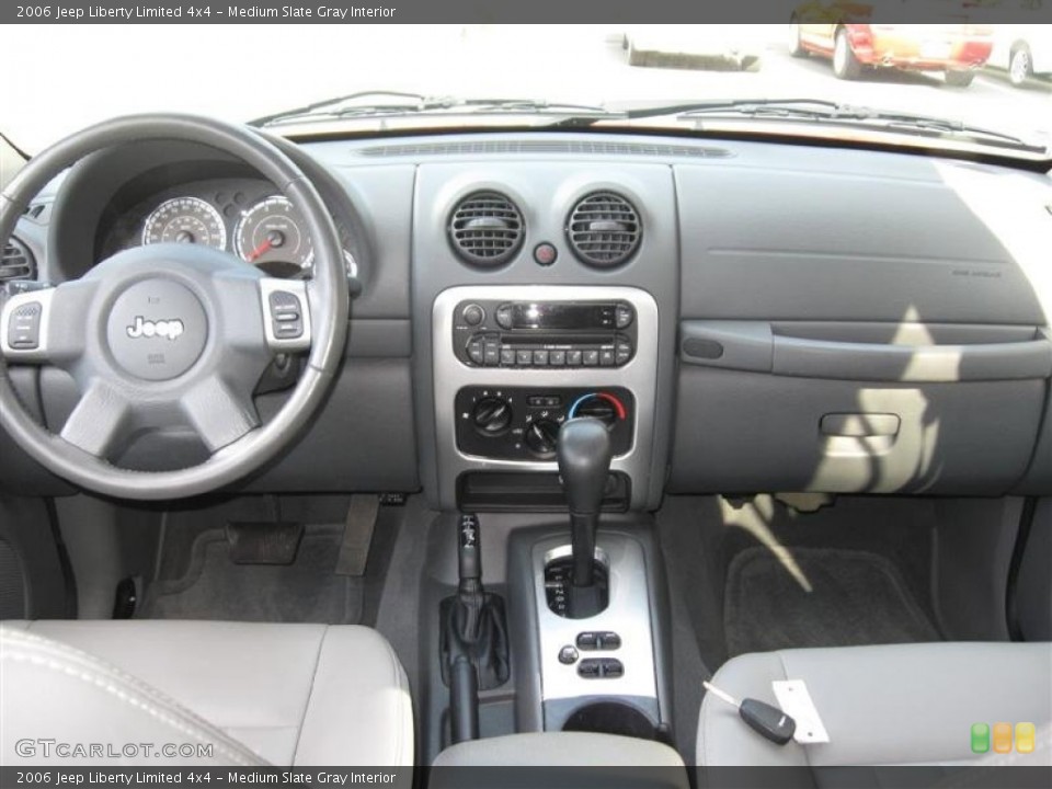 Medium Slate Gray Interior Dashboard for the 2006 Jeep Liberty Limited 4x4 #53407142