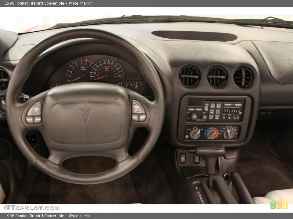 White Interior Dashboard for the 1998 Pontiac Firebird Convertible #53407271
