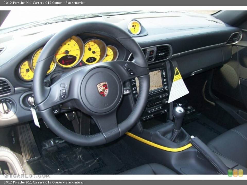 Black Interior Dashboard for the 2012 Porsche 911 Carrera GTS Coupe #53407379