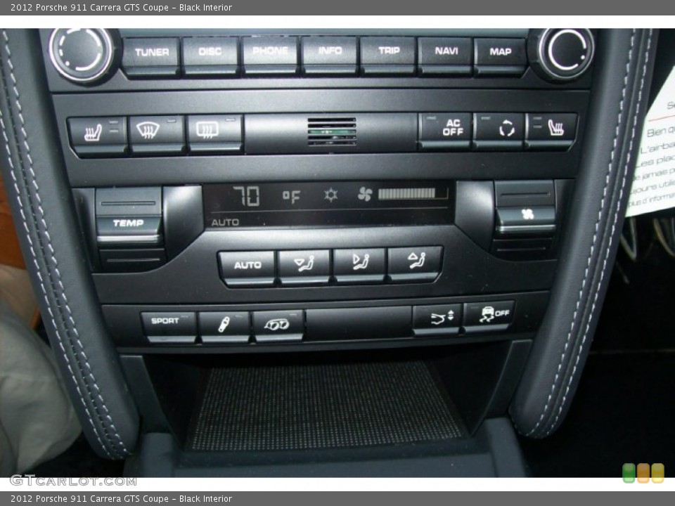 Black Interior Controls for the 2012 Porsche 911 Carrera GTS Coupe #53407463