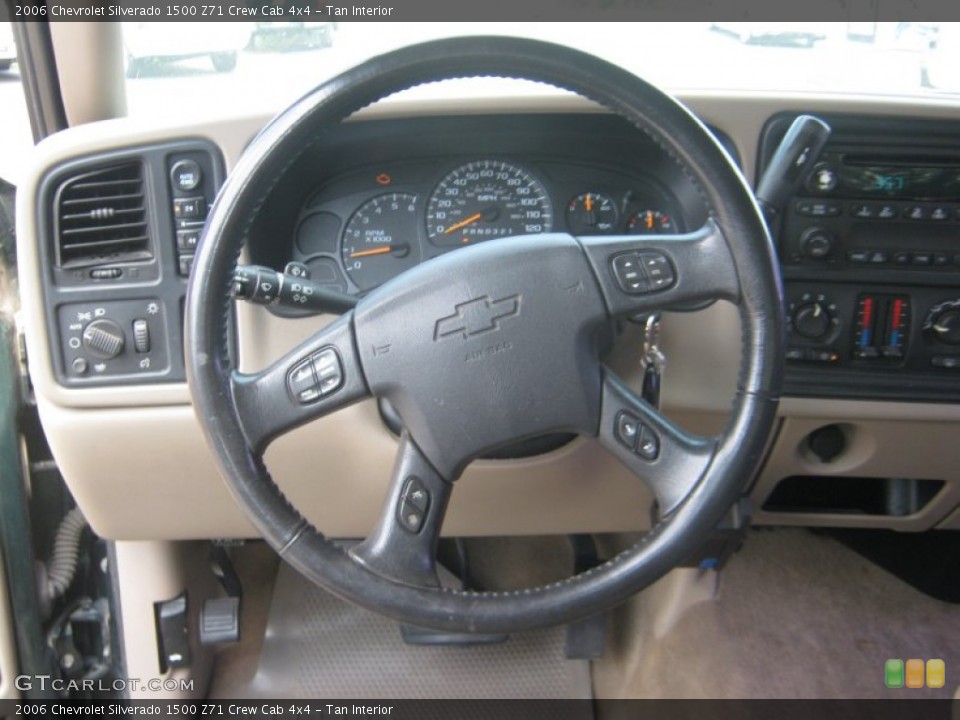 Tan Interior Steering Wheel for the 2006 Chevrolet Silverado 1500 Z71 Crew Cab 4x4 #53415003