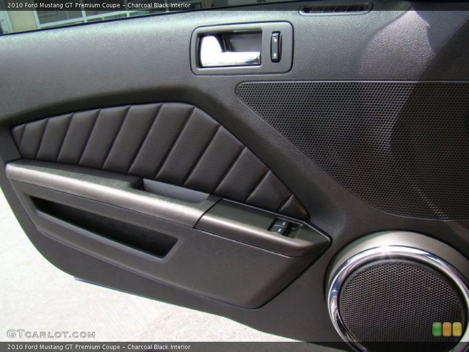 Charcoal Black Interior Door Panel for the 2010 Ford Mustang GT Premium Coupe #53415784