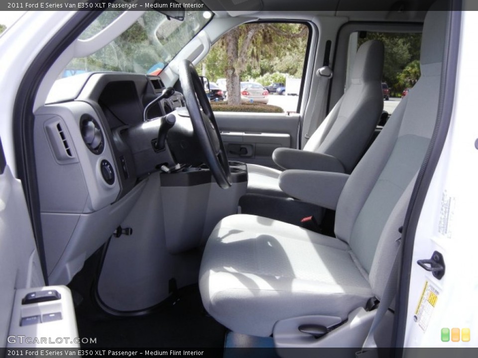 Medium Flint Interior Photo for the 2011 Ford E Series Van E350 XLT Passenger #53416066