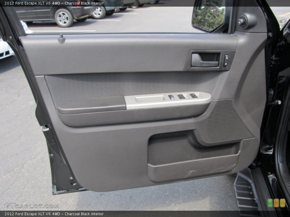 Charcoal Black Interior Door Panel for the 2012 Ford Escape XLT V6 4WD #53417500