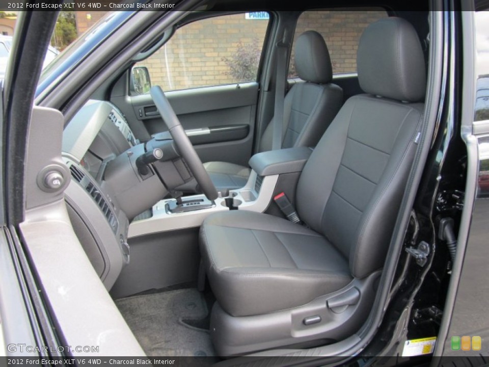 Charcoal Black Interior Photo for the 2012 Ford Escape XLT V6 4WD #53417515