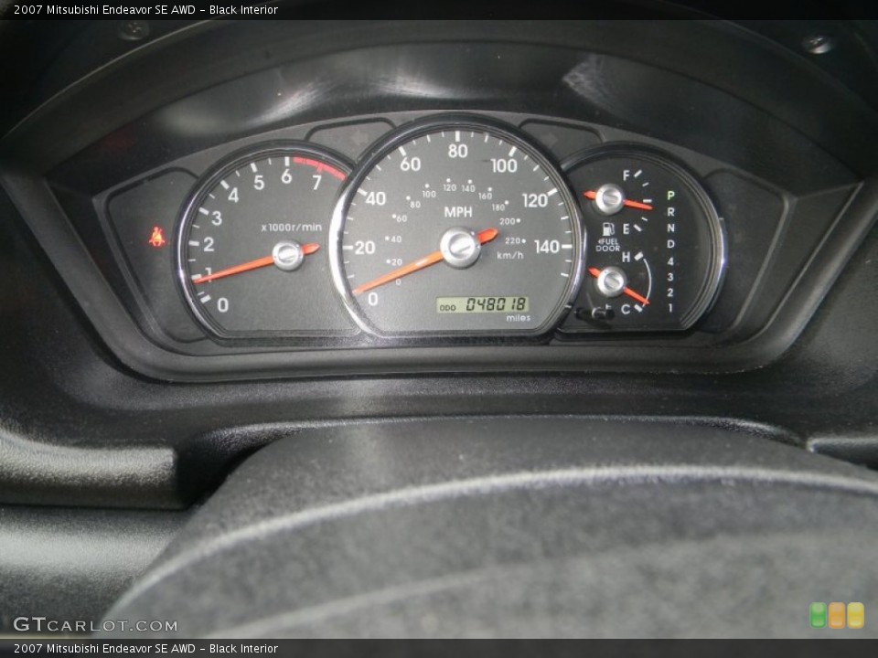 Black Interior Gauges for the 2007 Mitsubishi Endeavor SE AWD #53420035