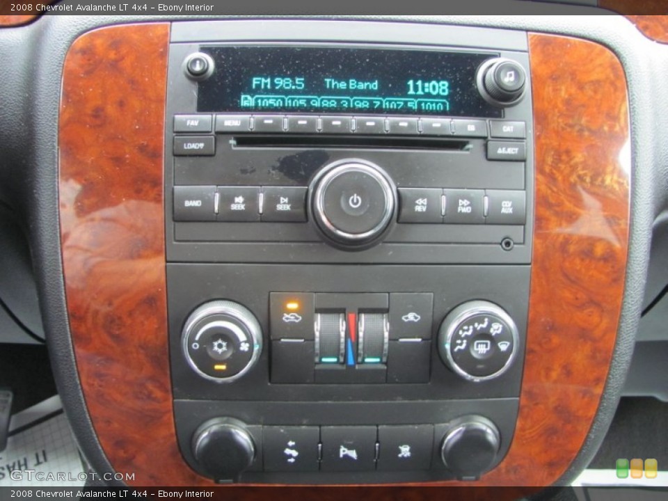 Ebony Interior Audio System for the 2008 Chevrolet Avalanche LT 4x4 #53420705