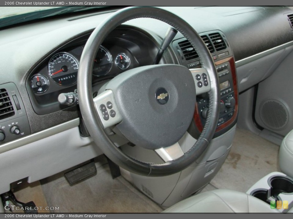 Medium Gray Interior Steering Wheel for the 2006 Chevrolet Uplander LT AWD #53421322
