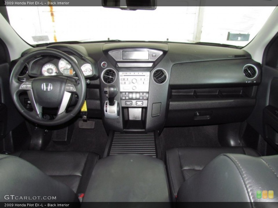 Black Interior Dashboard for the 2009 Honda Pilot EX-L #53422072