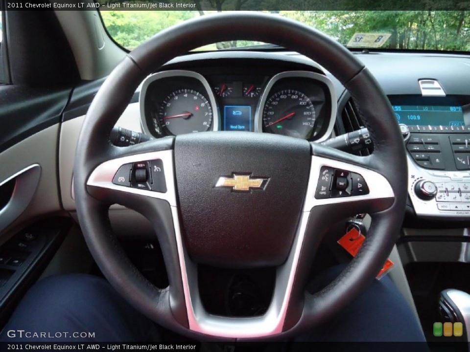 Light Titanium/Jet Black Interior Steering Wheel for the 2011 Chevrolet Equinox LT AWD #53423449