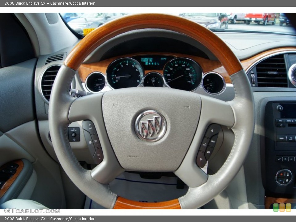 Cashmere/Cocoa Interior Steering Wheel for the 2008 Buick Enclave CX #53426647