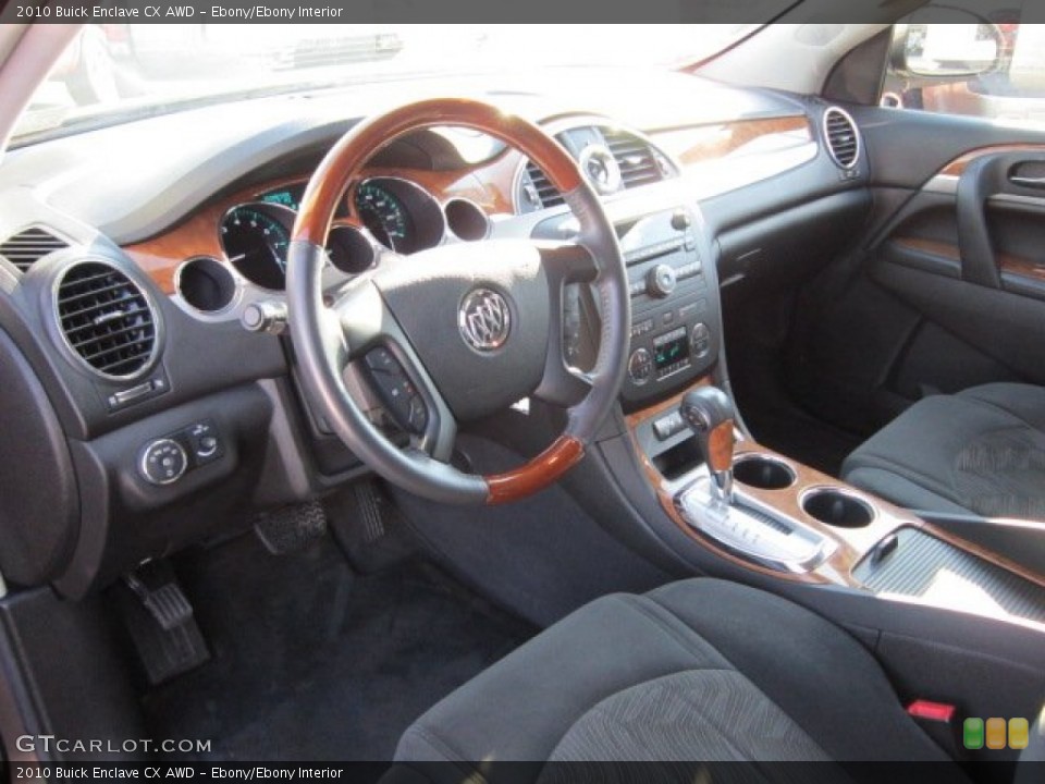 Ebony/Ebony Interior Prime Interior for the 2010 Buick Enclave CX AWD #53427571