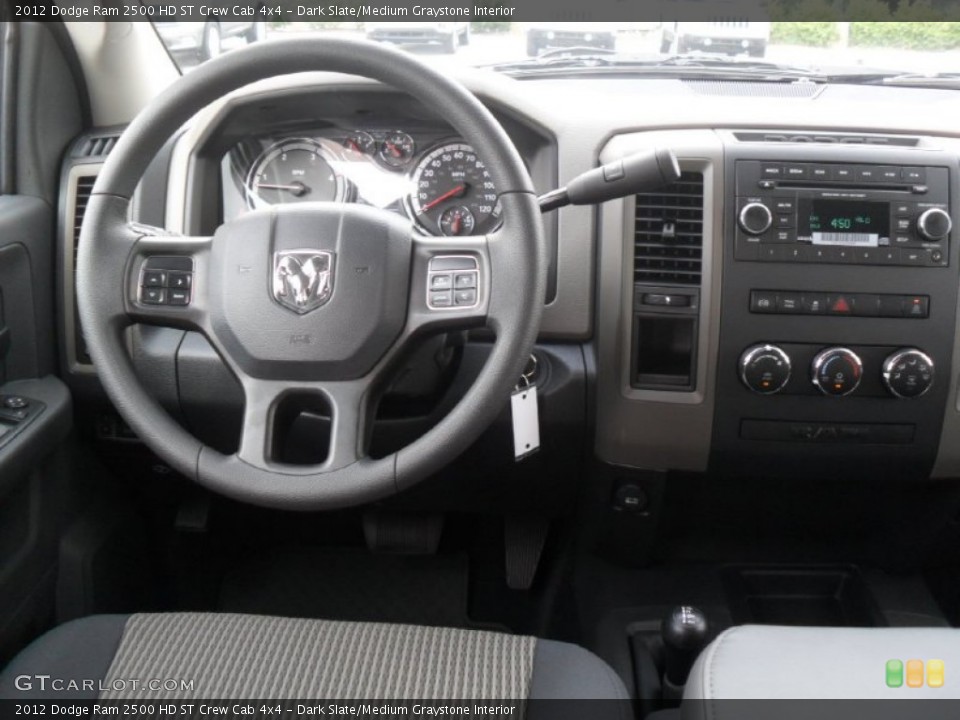 Dark Slate/Medium Graystone Interior Dashboard for the 2012 Dodge Ram 2500 HD ST Crew Cab 4x4 #53427642