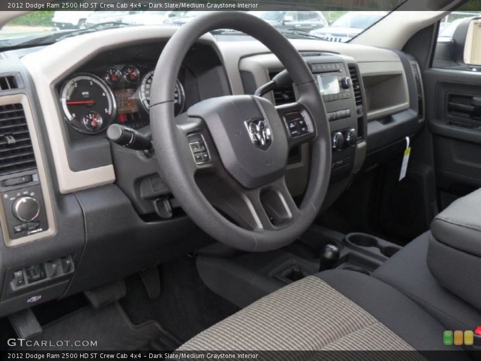 Dark Slate/Medium Graystone Interior Photo for the 2012 Dodge Ram 2500 HD ST Crew Cab 4x4 #53427772
