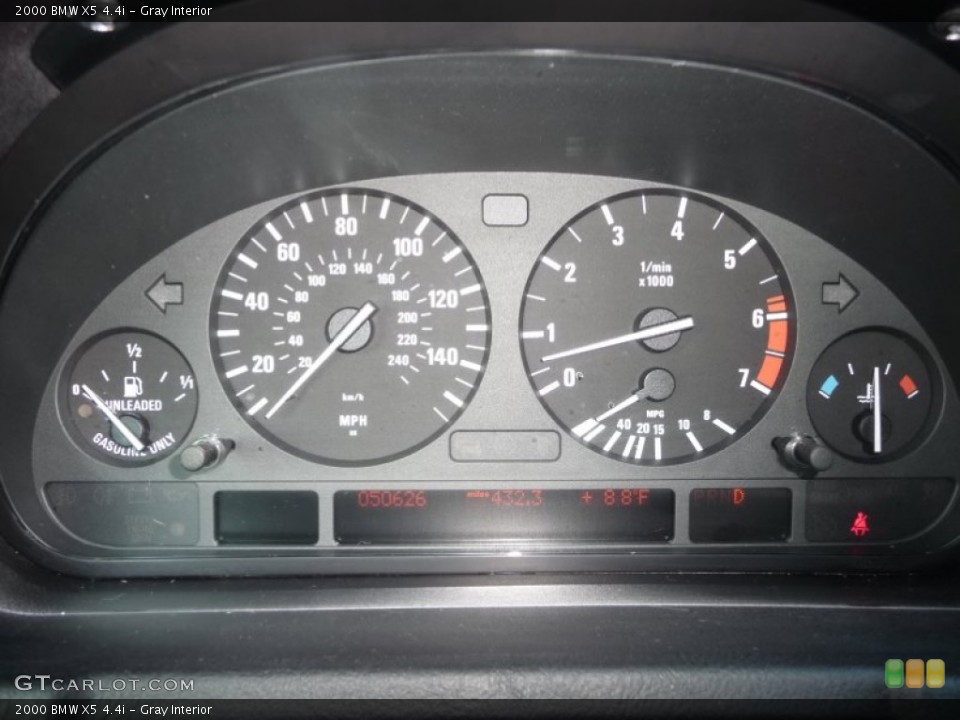 Gray Interior Gauges for the 2000 BMW X5 4.4i #53427880