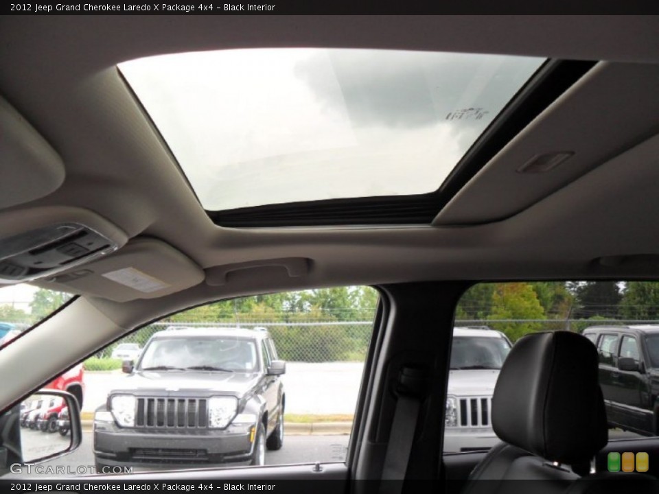 Black Interior Sunroof for the 2012 Jeep Grand Cherokee Laredo X Package 4x4 #53427905