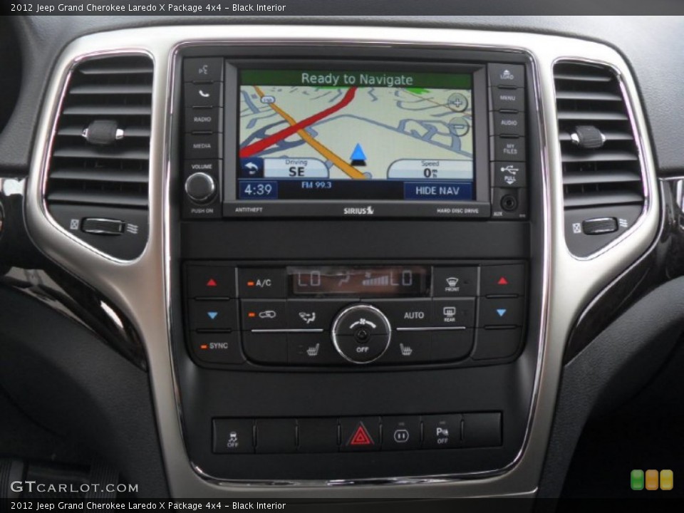 Black Interior Navigation for the 2012 Jeep Grand Cherokee Laredo X Package 4x4 #53427935