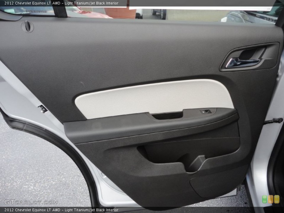 Light Titanium/Jet Black Interior Door Panel for the 2012 Chevrolet Equinox LT AWD #53431132