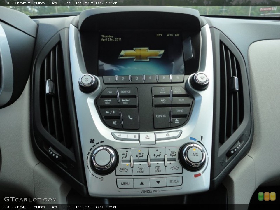 Light Titanium/Jet Black Interior Controls for the 2012 Chevrolet Equinox LT AWD #53431177