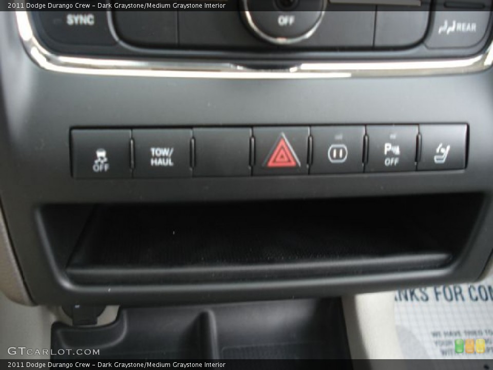 Dark Graystone/Medium Graystone Interior Controls for the 2011 Dodge Durango Crew #53432269