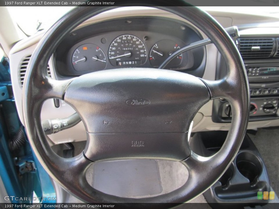 Medium Graphite Interior Steering Wheel for the 1997 Ford Ranger XLT Extended Cab #53433571