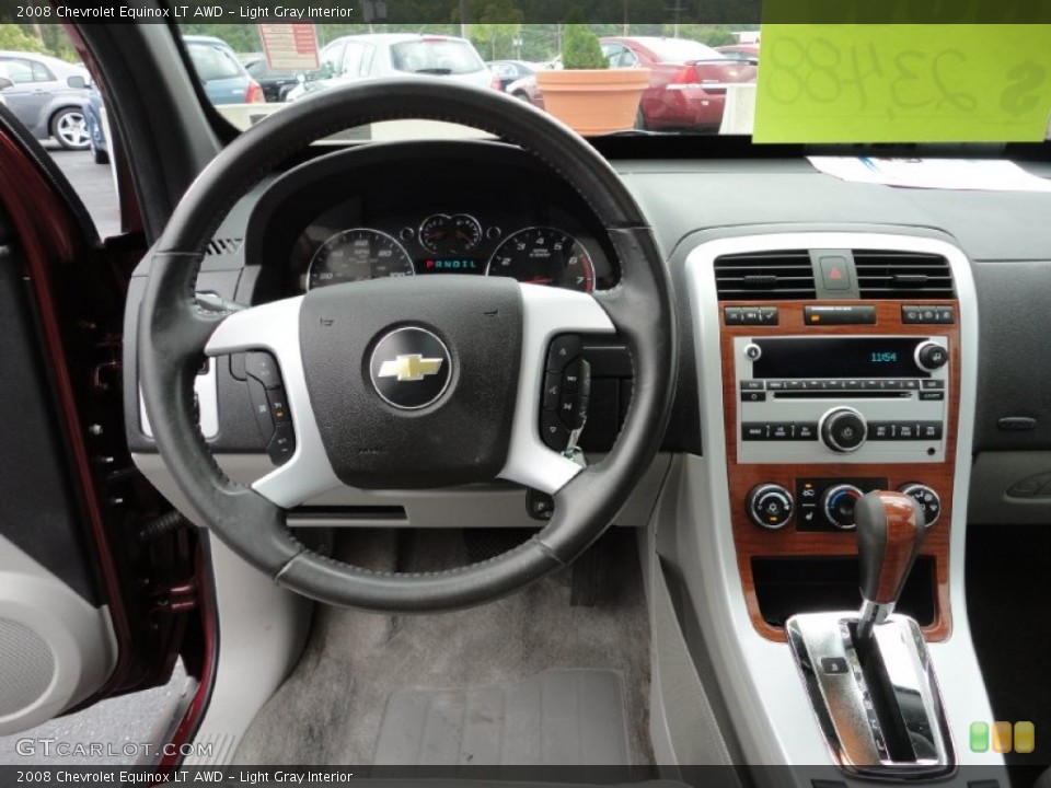 Light Gray Interior Dashboard for the 2008 Chevrolet Equinox LT AWD #53434612