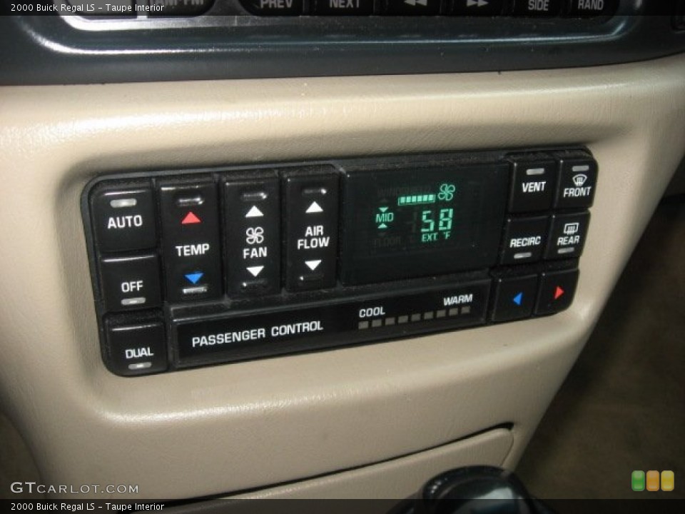 Taupe Interior Controls for the 2000 Buick Regal LS #53434717