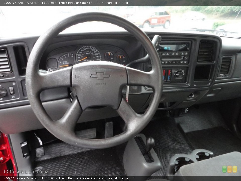 Dark Charcoal Interior Dashboard for the 2007 Chevrolet Silverado 1500 Work Truck Regular Cab 4x4 #53439452