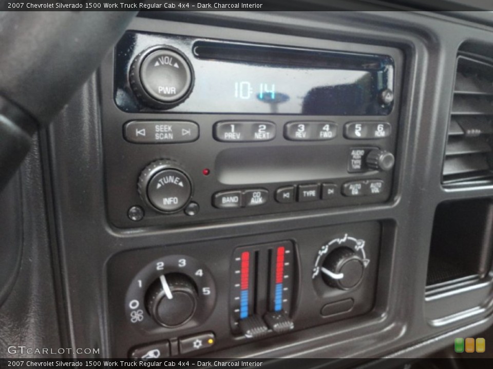 Dark Charcoal Interior Audio System for the 2007 Chevrolet Silverado 1500 Work Truck Regular Cab 4x4 #53439497