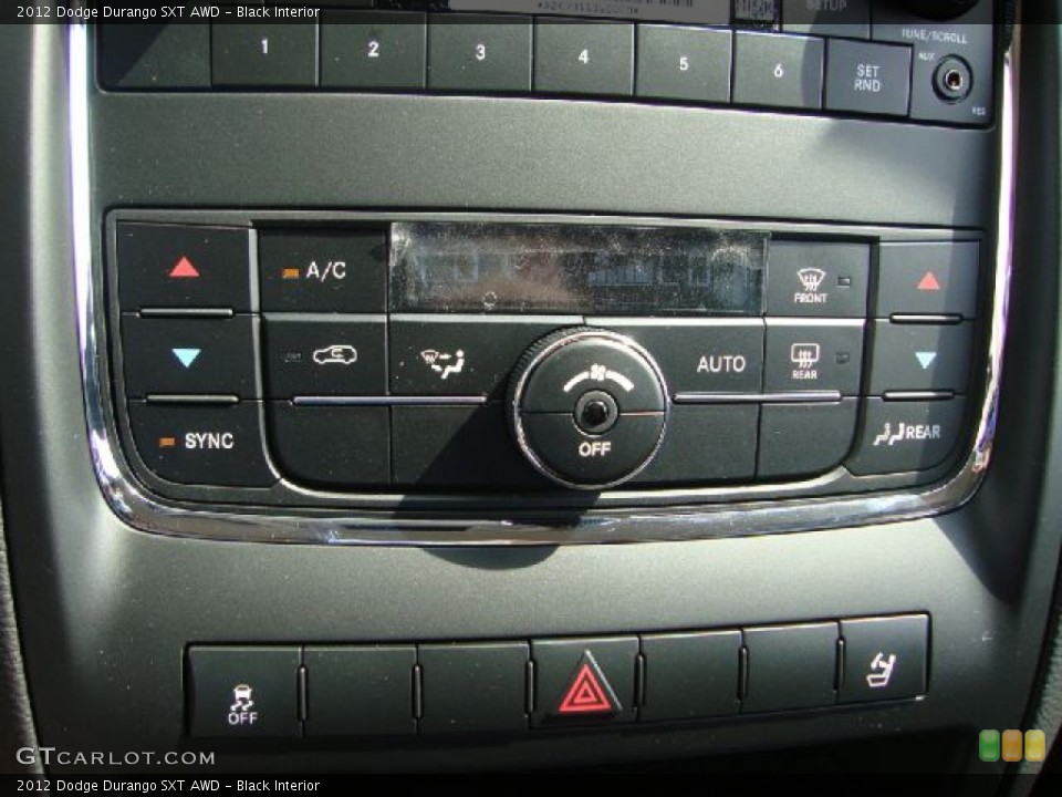 Black Interior Controls for the 2012 Dodge Durango SXT AWD #53439614