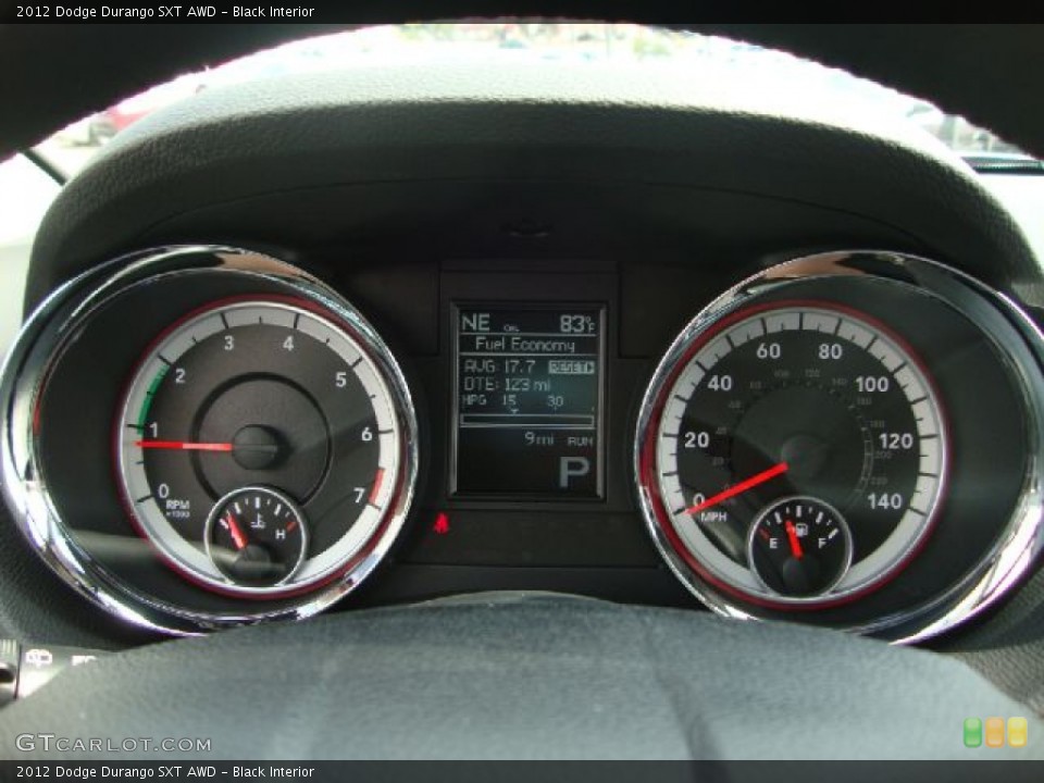 Black Interior Gauges for the 2012 Dodge Durango SXT AWD #53439626