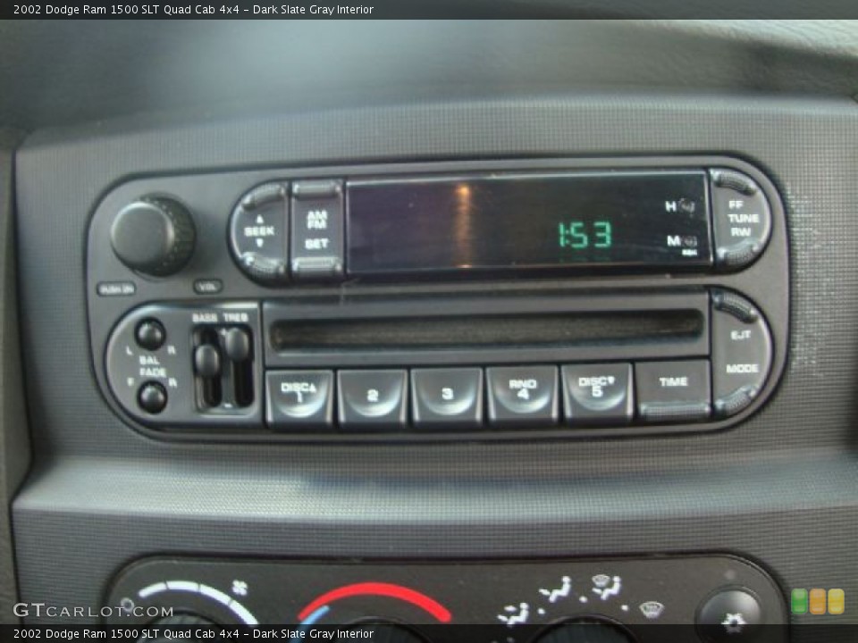 Dark Slate Gray Interior Audio System for the 2002 Dodge Ram 1500 SLT Quad Cab 4x4 #53439932