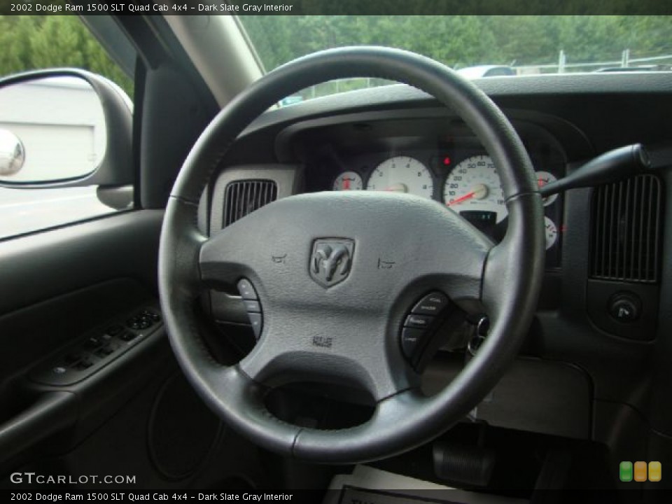 Dark Slate Gray Interior Steering Wheel for the 2002 Dodge Ram 1500 SLT Quad Cab 4x4 #53439977