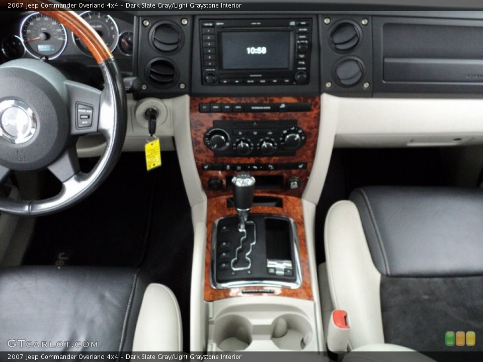 Dark Slate Gray/Light Graystone Interior Controls for the 2007 Jeep Commander Overland 4x4 #53440225