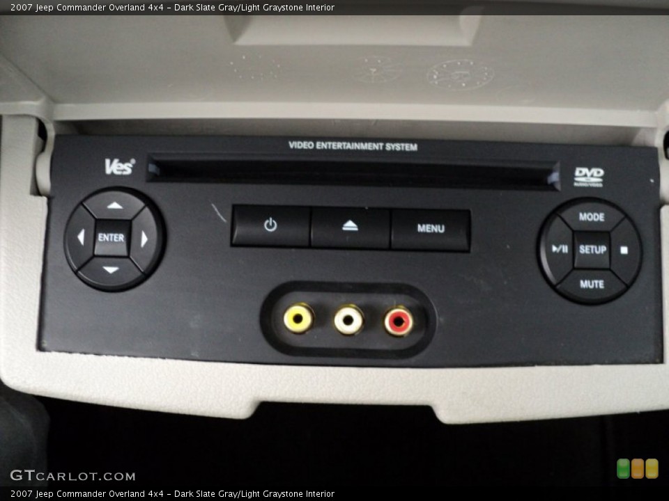 Dark Slate Gray/Light Graystone Interior Controls for the 2007 Jeep Commander Overland 4x4 #53440250