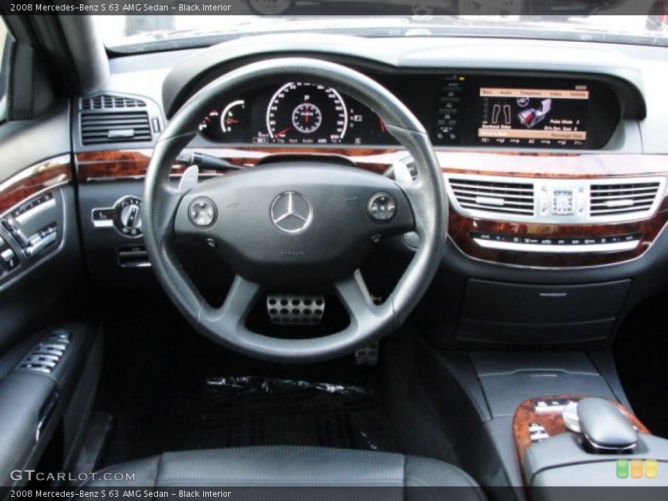 Black Interior Photo for the 2008 Mercedes-Benz S 63 AMG Sedan #53441222