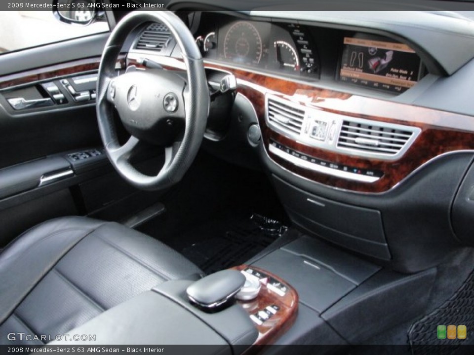 Black Interior Photo for the 2008 Mercedes-Benz S 63 AMG Sedan #53441237