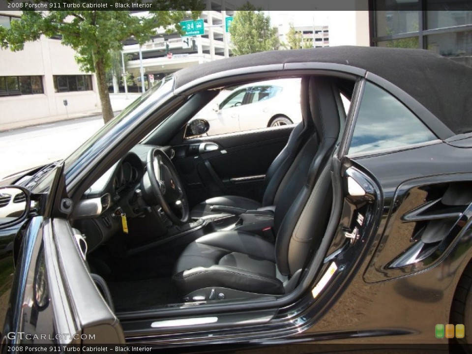 Black Interior Photo for the 2008 Porsche 911 Turbo Cabriolet #53446697