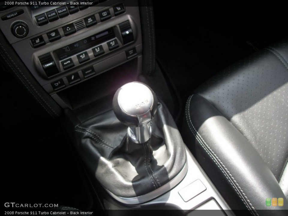 Black Interior Transmission for the 2008 Porsche 911 Turbo Cabriolet #53446760