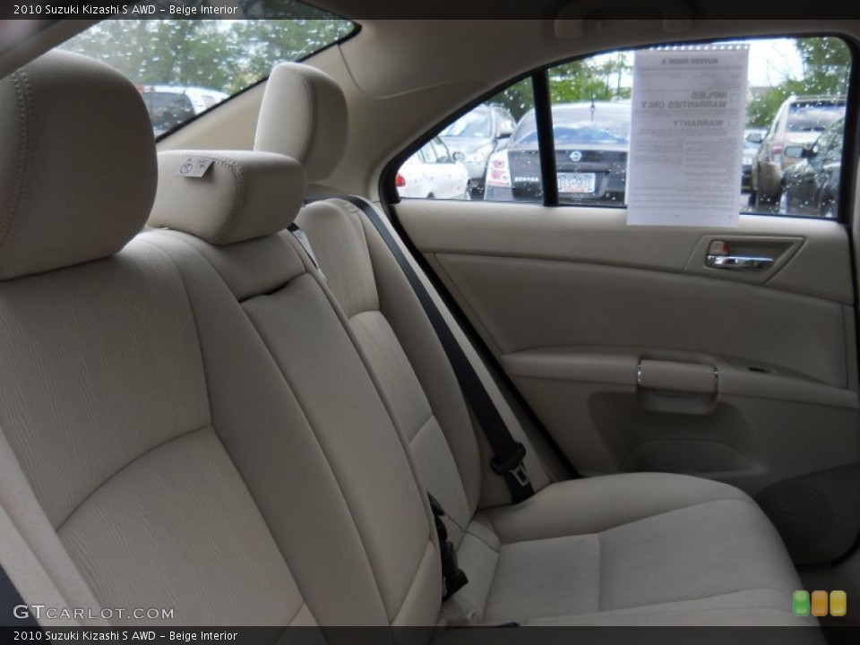 Beige Interior Photo for the 2010 Suzuki Kizashi S AWD #53447339