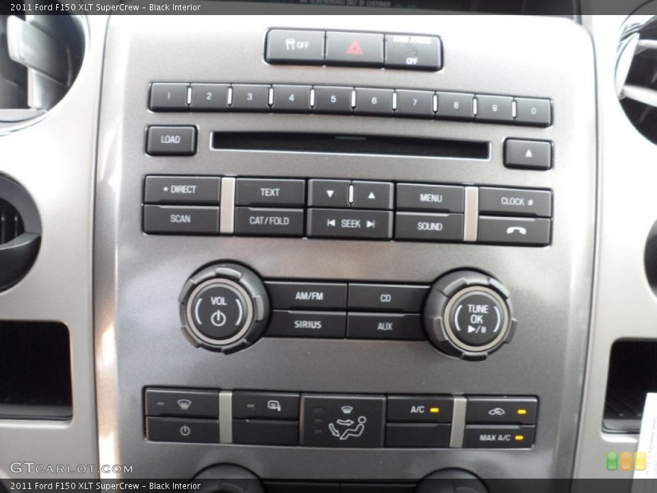 Black Interior Controls for the 2011 Ford F150 XLT SuperCrew #53450435