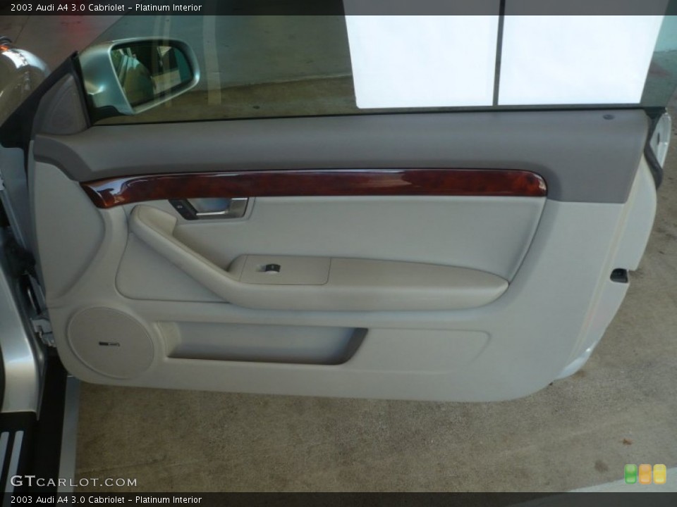 Platinum Interior Door Panel for the 2003 Audi A4 3.0 Cabriolet #53451112