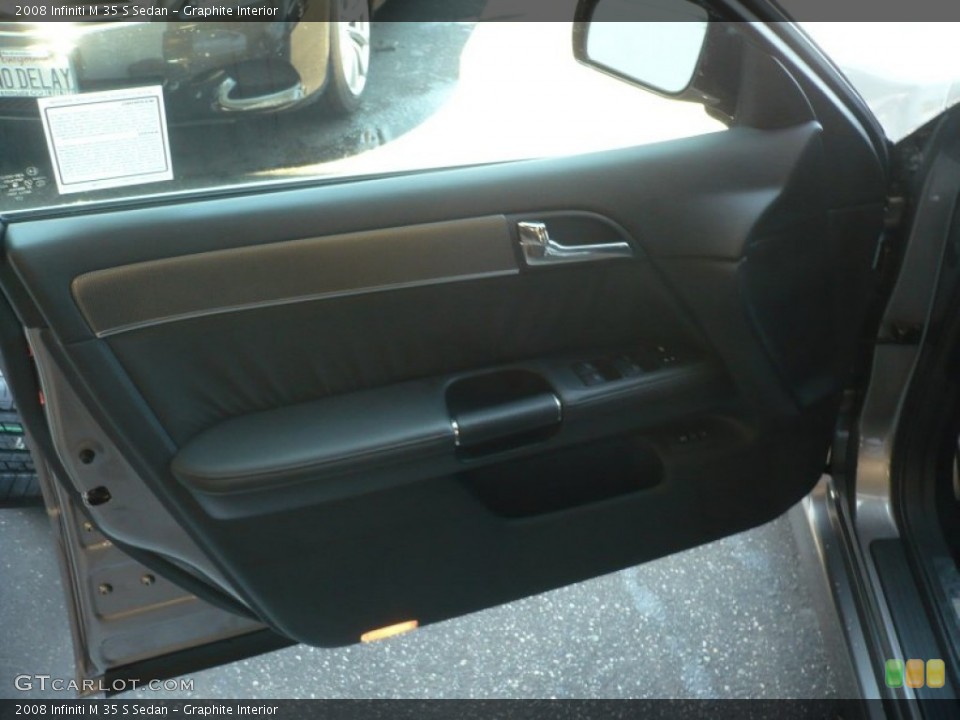 Graphite Interior Door Panel for the 2008 Infiniti M 35 S Sedan #53451749