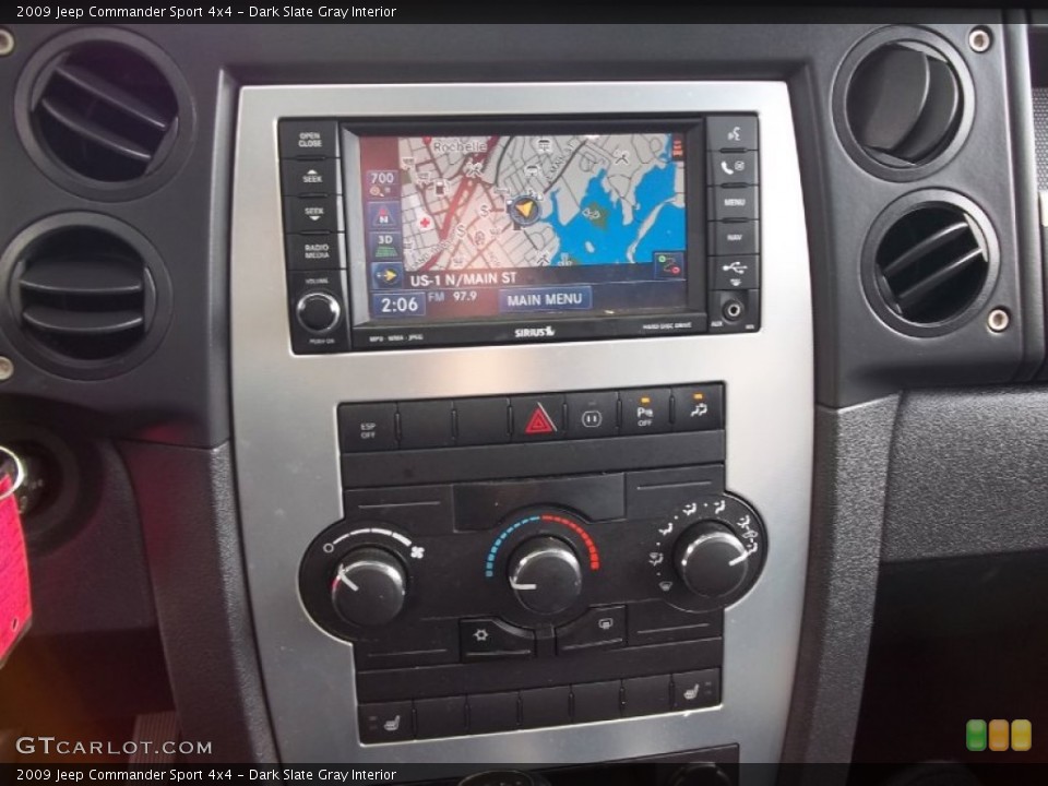 Dark Slate Gray Interior Navigation for the 2009 Jeep Commander Sport 4x4 #53453038