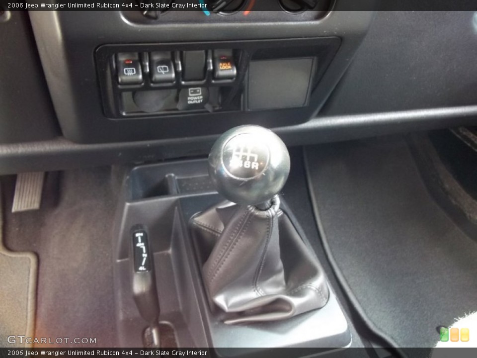 Dark Slate Gray Interior Transmission for the 2006 Jeep Wrangler Unlimited Rubicon 4x4 #53453330
