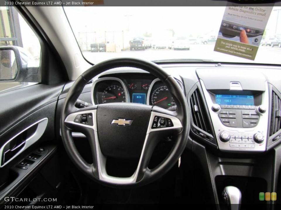 Jet Black Interior Dashboard for the 2010 Chevrolet Equinox LTZ AWD #53454662