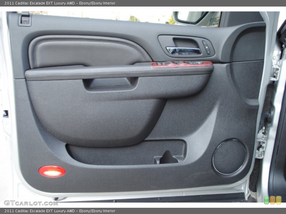 Ebony/Ebony Interior Door Panel for the 2011 Cadillac Escalade EXT Luxury AWD #53454707