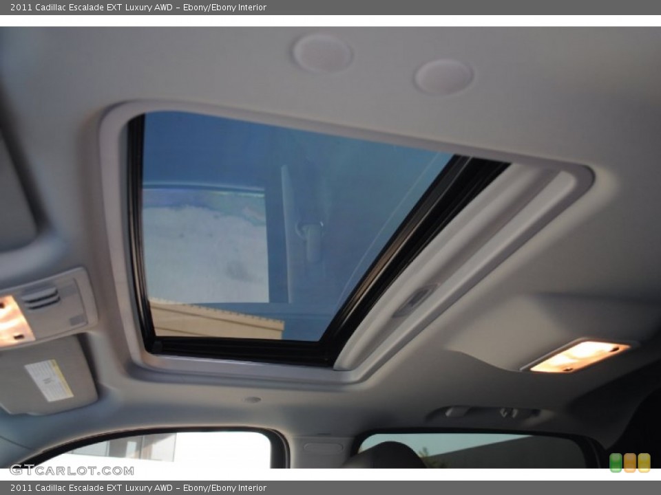 Ebony/Ebony Interior Sunroof for the 2011 Cadillac Escalade EXT Luxury AWD #53454725