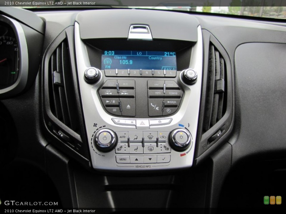 Jet Black Interior Controls for the 2010 Chevrolet Equinox LTZ AWD #53454779